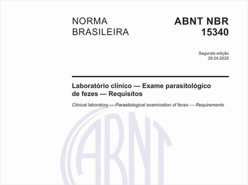 Laboratório clínico — Exame parasitológico de fezes — Requisitos