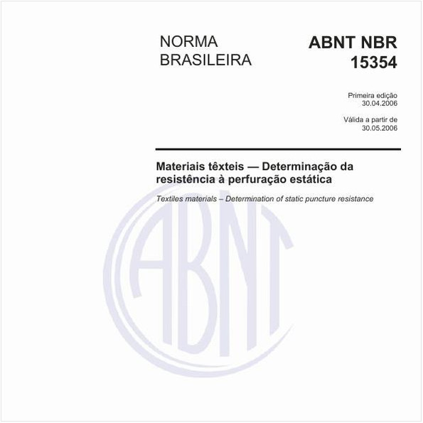 Materiais têxteis - Determinação da resistência à perfuração estática
