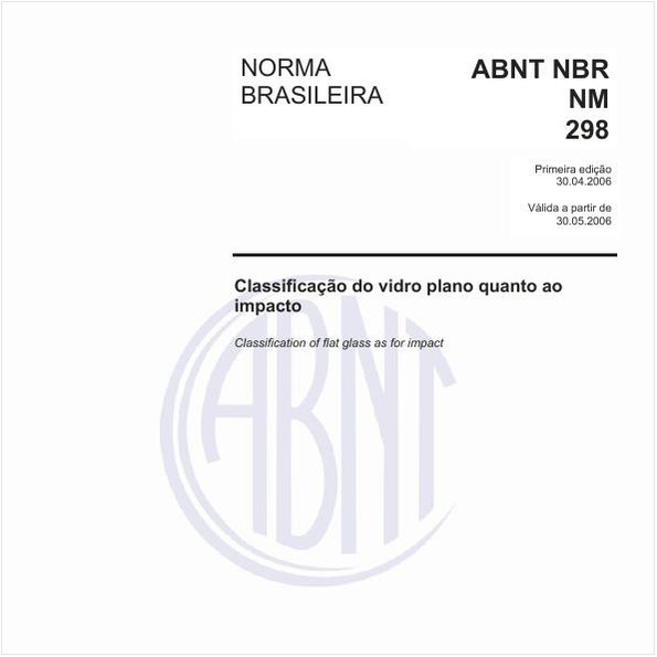 Classificação do vidro plano quanto ao impacto