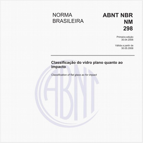 Classificação do vidro plano quanto ao impacto