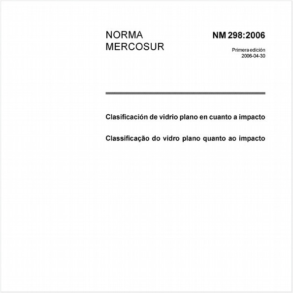 Classificação do vidro plano quanto ao impacto