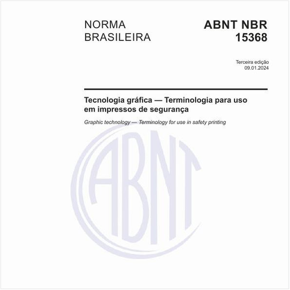 Tecnologia gráfica — Terminologia para uso em impressos de segurança