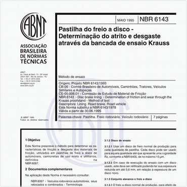 NBR6143 de 05/1995