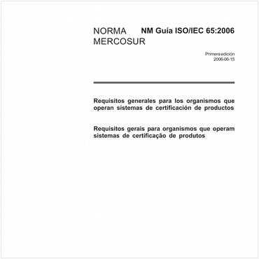 NM-ISO/IECGUIA65 de 06/2006