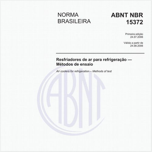 Resfriadores de ar para refrigeração - Métodos de ensaio