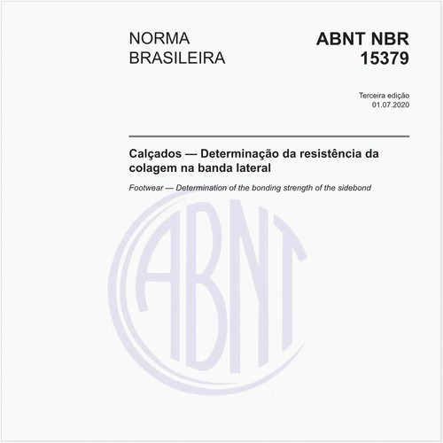 Calçados — Determinação da resistência da colagem na banda lateral