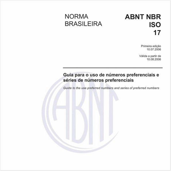 Guia para o uso de números preferenciais e séries de números preferenciais
