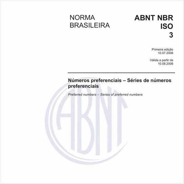 Números preferenciais - Séries de números preferenciais