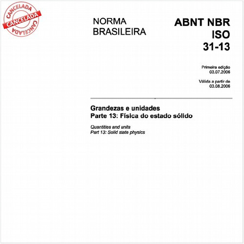 Grandezas e unidades - Parte 13: Física do estado sólido