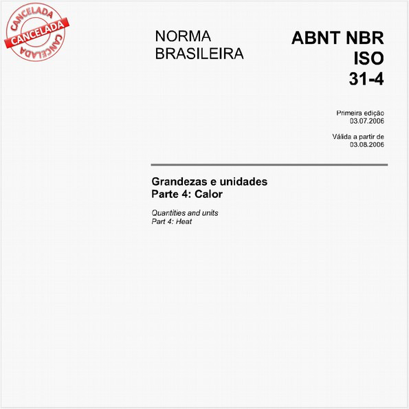 Grandezas e unidades - Parte 4: Calor