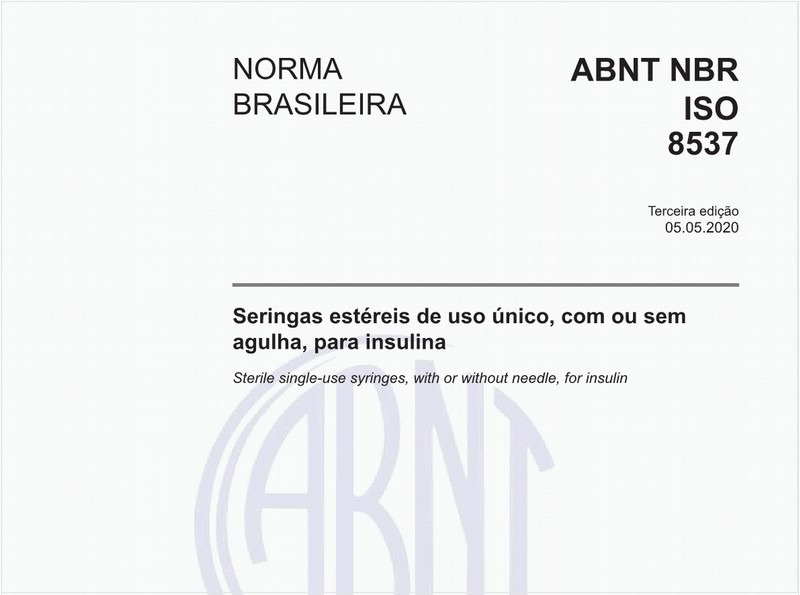Seringas estéreis de uso único, com ou sem agulha, para insulina