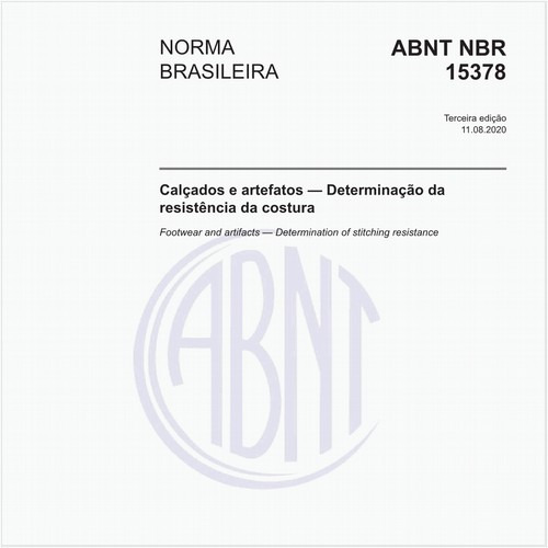 Calçados e artefatos — Determinação da resistência da costura