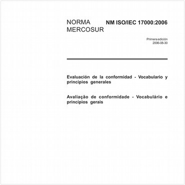 NM-ISO/IEC17000 de 08/2006