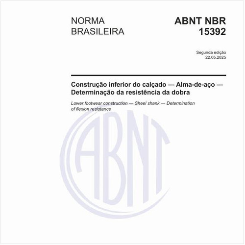Construção inferior do calçado - Alma-de-aço - Determinação da resistência da dobra