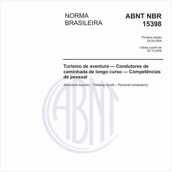 Turismo de aventura - Condutores de caminhada de longo curso - Competências de pessoal