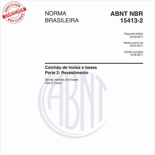 Colchão de molas e bases - Parte 2: Revestimento