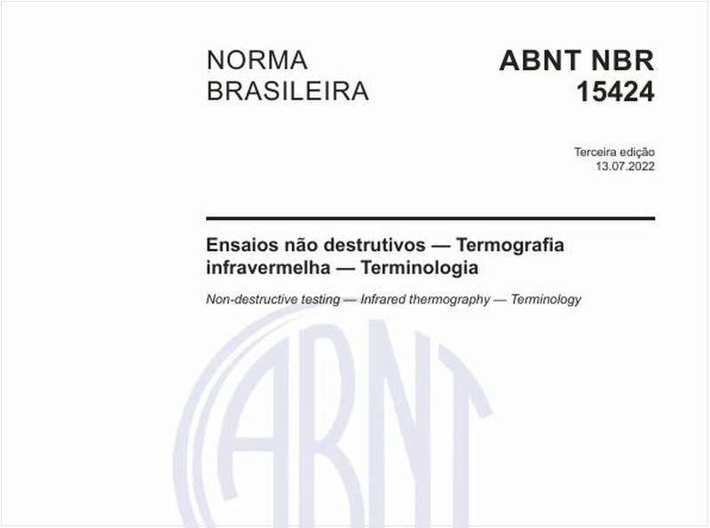 Ensaios não destrutivos — Termografia infravermelha — Terminologia