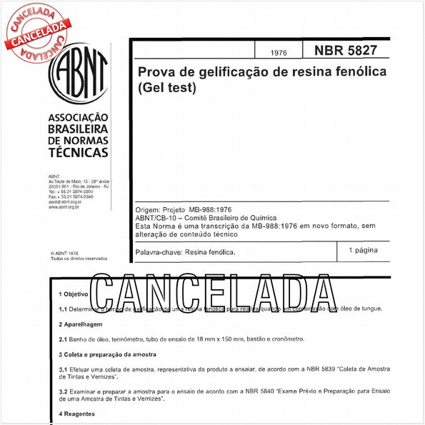 Prova de gelificação de resina fenólica (Gel Test)
