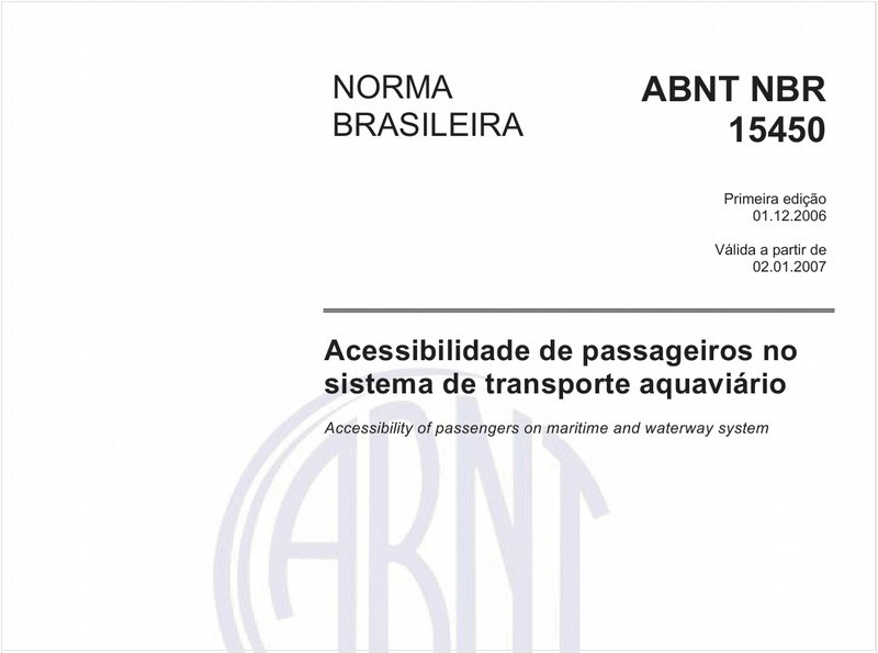 Acessibilidade de passageiros no sistema de transporte aquaviário