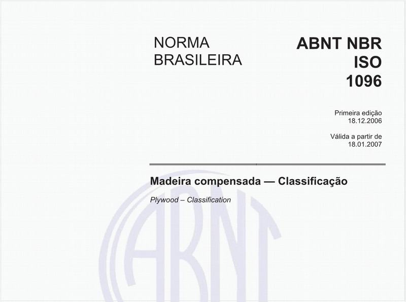 Madeira compensada - Classificação