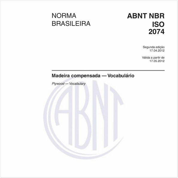 Madeira compensada — Vocabulário