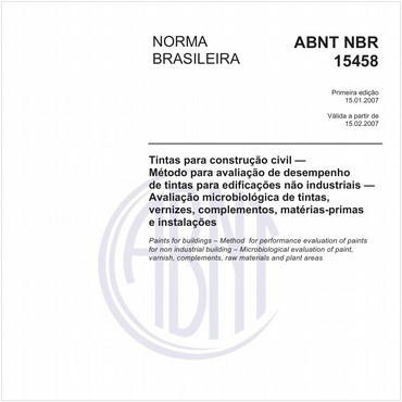 NBR15458 de 01/2007