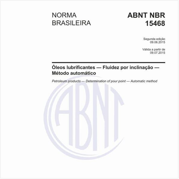 Óleos lubrificantes - Fluidez por inclinação - Método automático