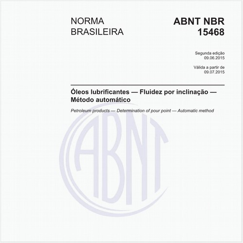 Óleos lubrificantes - Fluidez por inclinação - Método automático