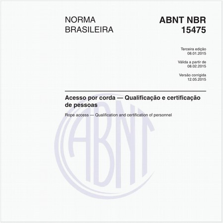 Acesso por corda — Qualificação e certificação de pessoas