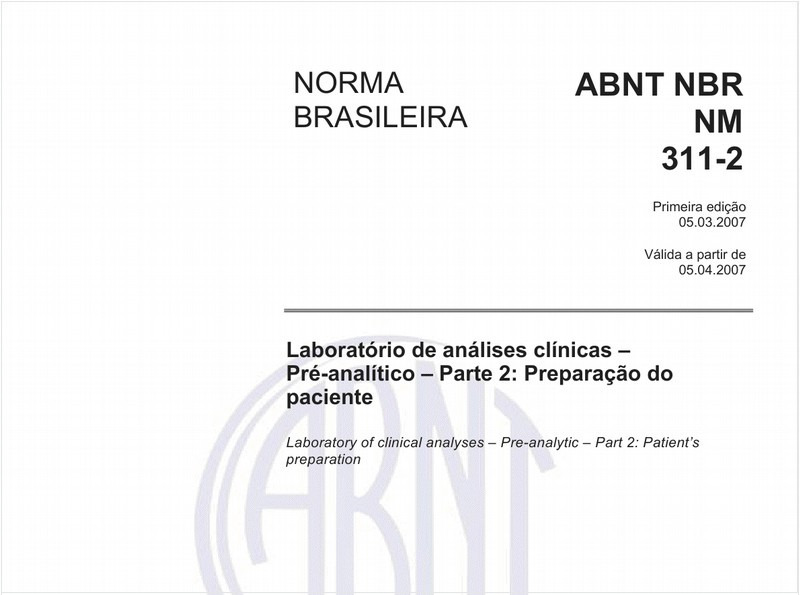 Laboratório de análises clínicas - Pré-analítico - Parte 2: Preparação do paciente 