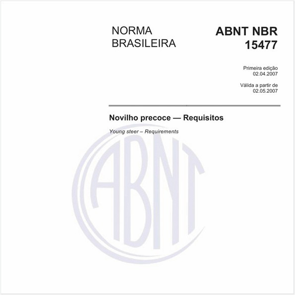 Novilho precoce - Requisitos