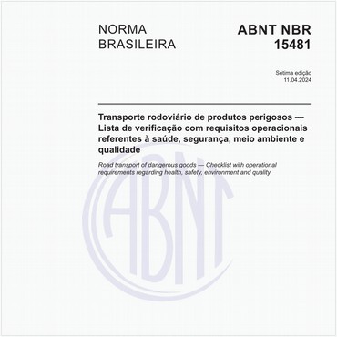 NBR15481 de 09/2021