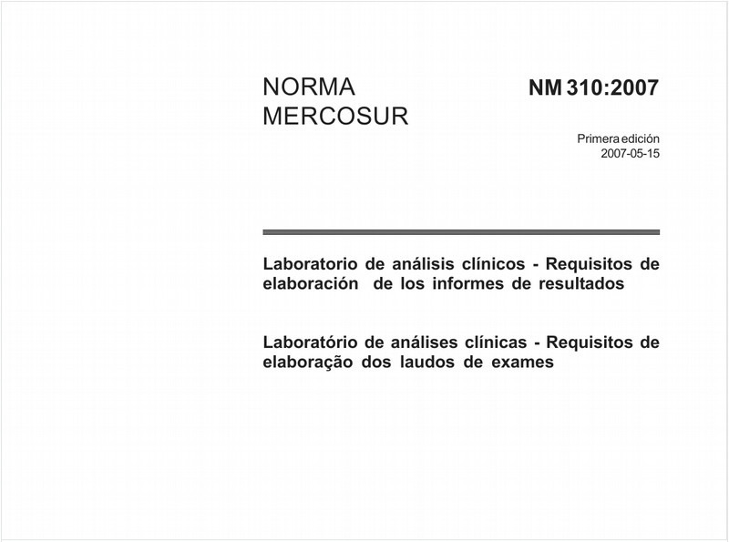 Laboratório de análises clínicas - Requisitos de elaboração dos laudos de exames 
