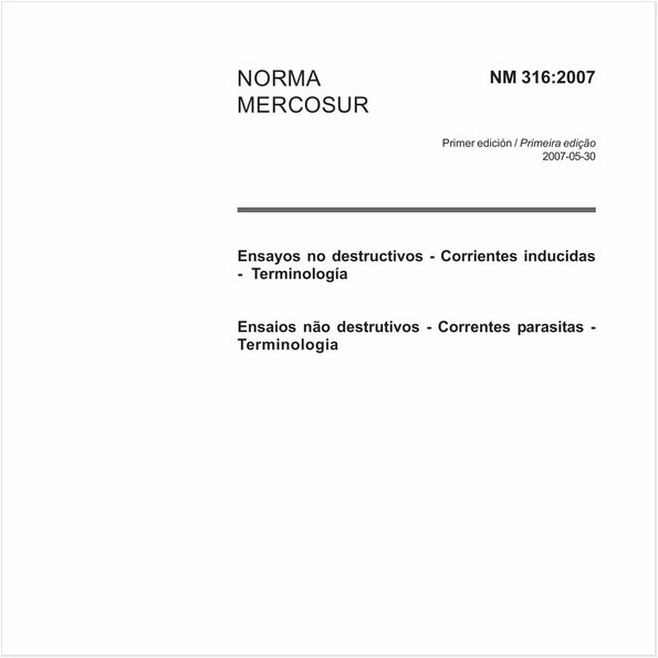 Ensaios não destrutivos - Correntes parasitas - Terminologia