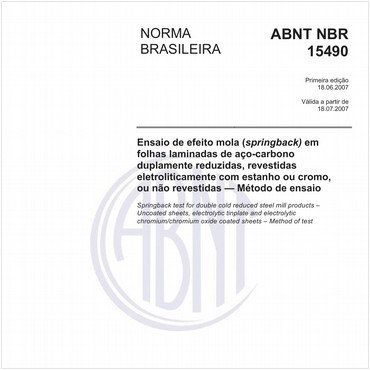 NBR15490 de 06/2007