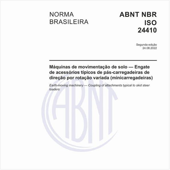 Máquinas de movimentação de solo - Engate de acessórios típicos de pás-carregadeiras de direção por rotação variada (minicarregadeiras)