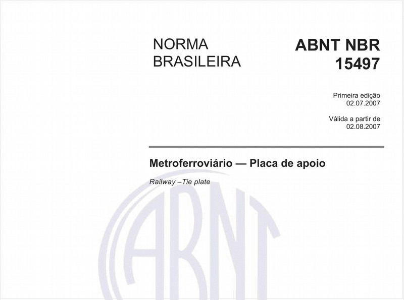 Metroferroviário - Placa de apoio