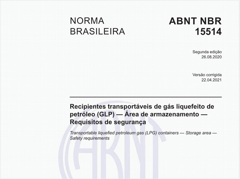 Recipientes transportáveis de gás liquefeito de petróleo (GLP) — Área de armazenamento — Requisitos de segurança