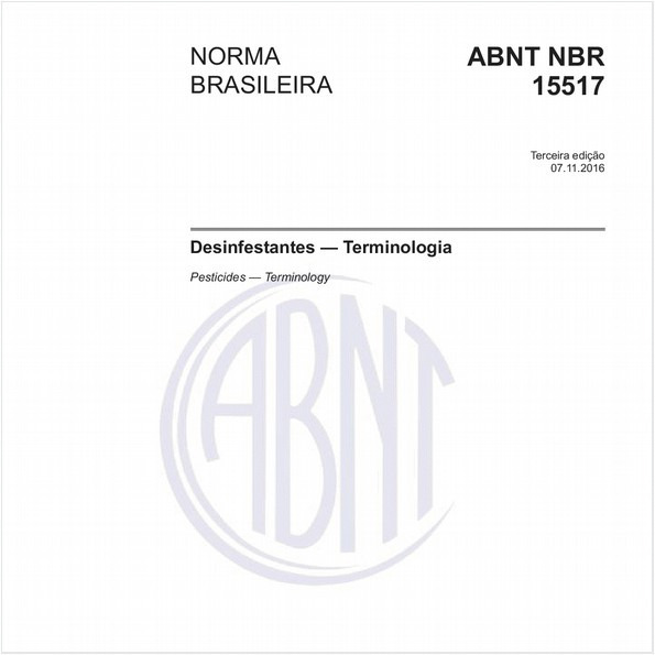 Desinfestantes — Terminologia