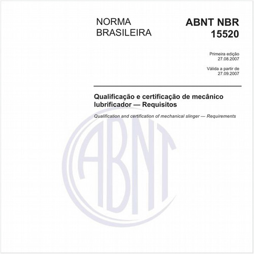 Qualificação e certificação de mecânico lubrificador - Requisitos