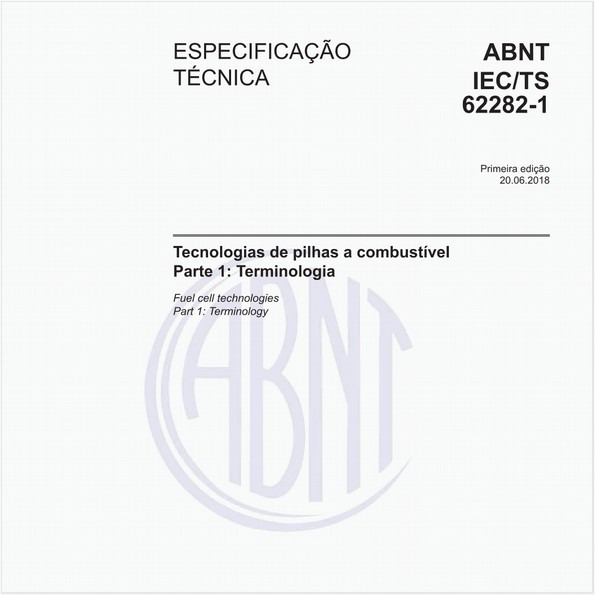 Tecnologias de pilhas a combustível - Parte 1: Terminologia