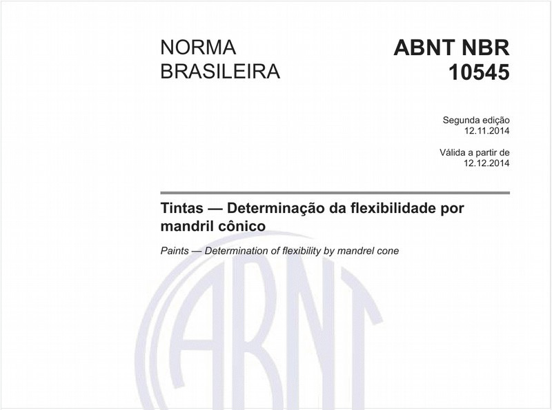 Tintas - Determinação da flexibilidade por mandril cônico