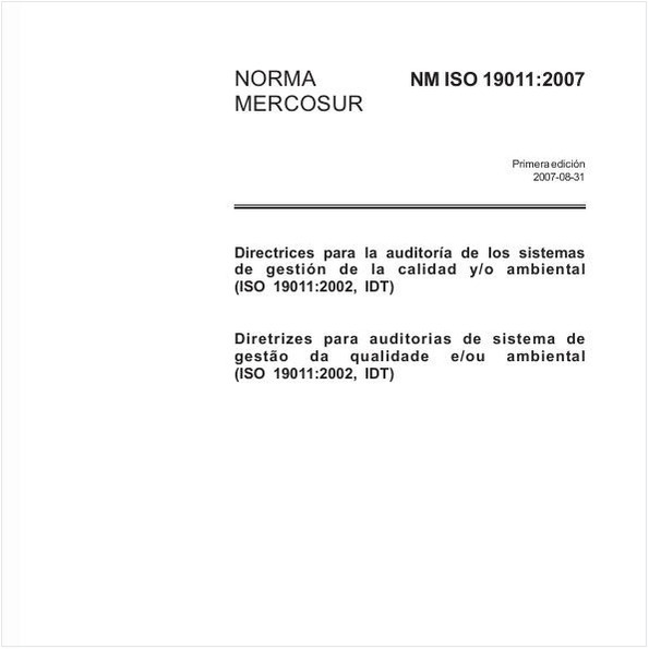 Diretrizes para auditorias de sistema de gestão da qualidade e/ou ambiental