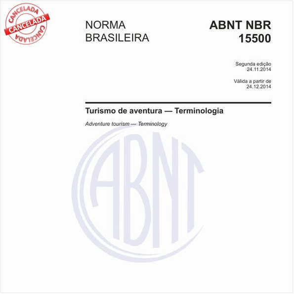 Turismo de aventura — Terminologia