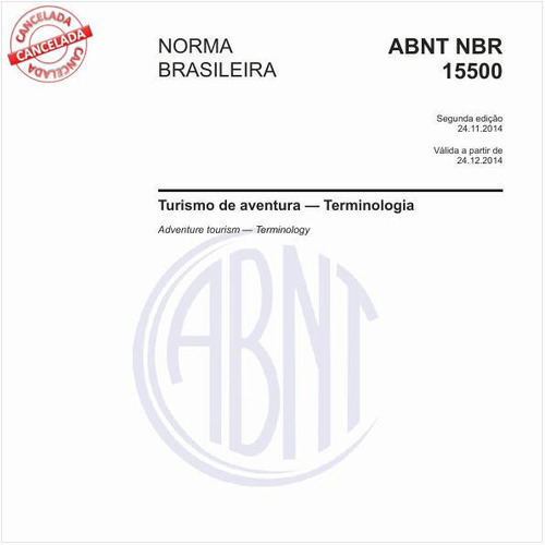 Turismo de aventura — Terminologia