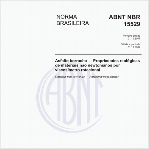 Asfalto borracha - Propriedades reológicas de materiais não newtonianos por viscosímetro rotacional
