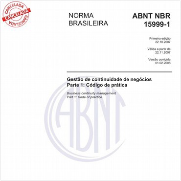 NBR15999-1 de 10/2007