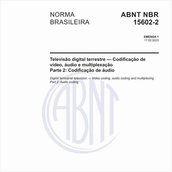Televisão digital terrestre — Codificação de vídeo, áudio e multiplexação Parte 2: Codificação de áudio