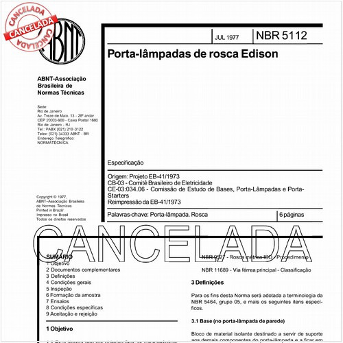 Porta-lâmpadas de rosca Edison