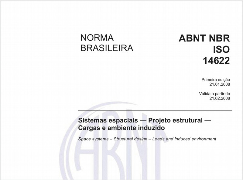Sistemas espaciais - Projeto estrutural - Cargas e ambiente induzido